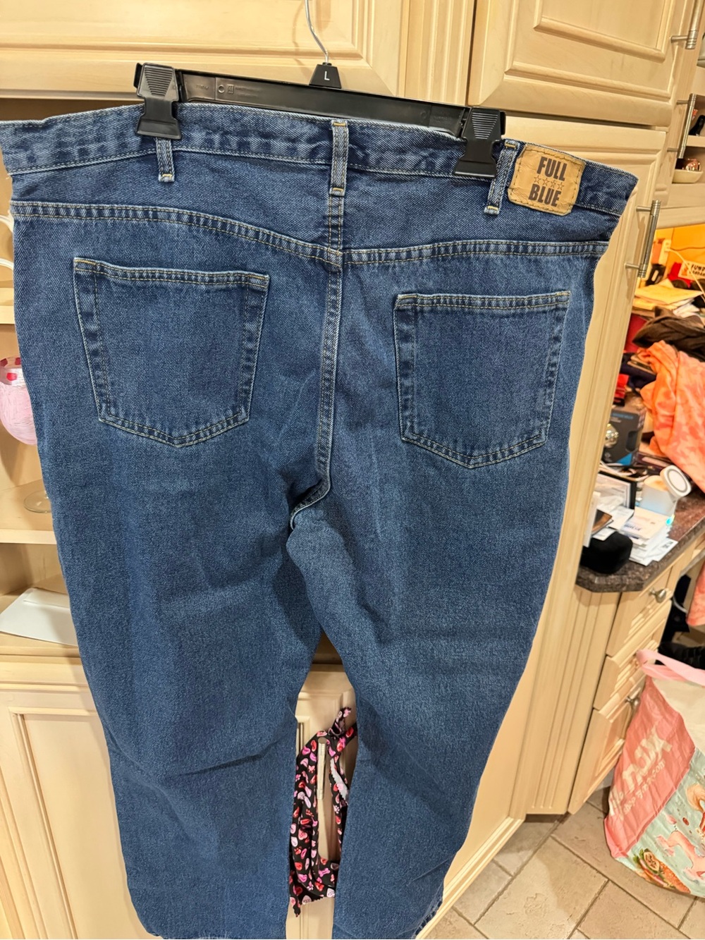 Full Blue Relaxed-Fit Men’s Jeans in Deep Blue